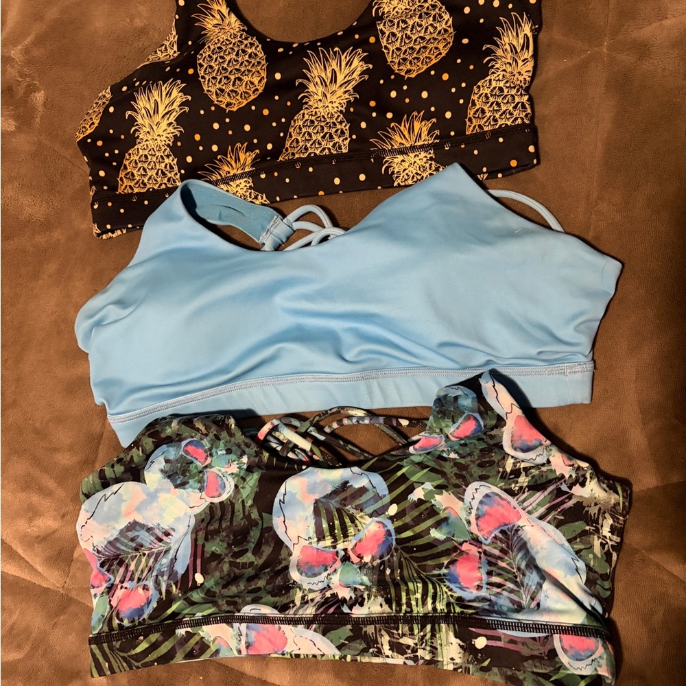 Constantly Varied Gear Light Blue Strappy Sports Bra